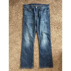 Levi Strauss 527 Denim Mens Jeans Size 33x32 Straight Leg Medium Wash Cotton